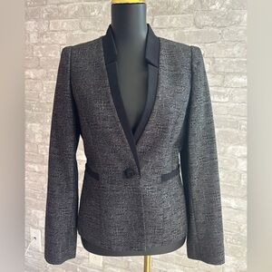 ANTONIO MELANI Charcoal Blazer with Black Accents